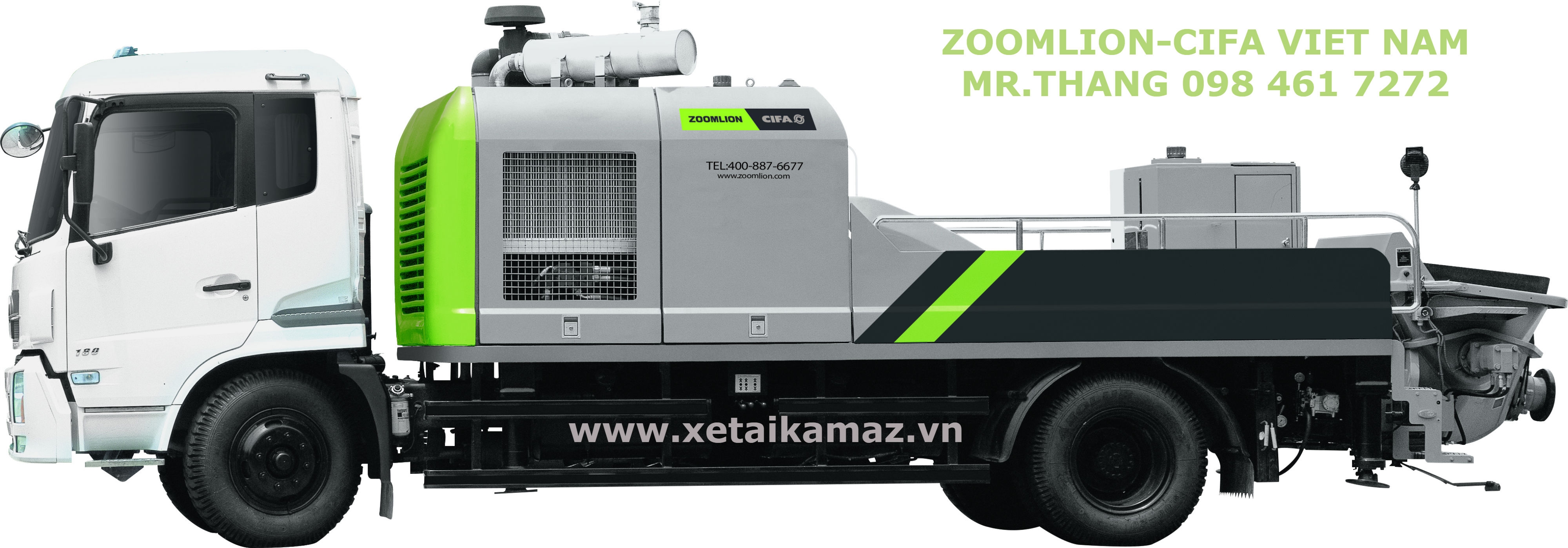 XE BƠM TỰ HÀNH ZOOMLION-CIFA 100 M3/H, ÁP LỰC BƠM 18MPA