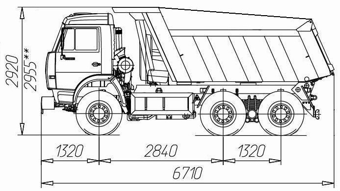 Камаз 65115 чертеж