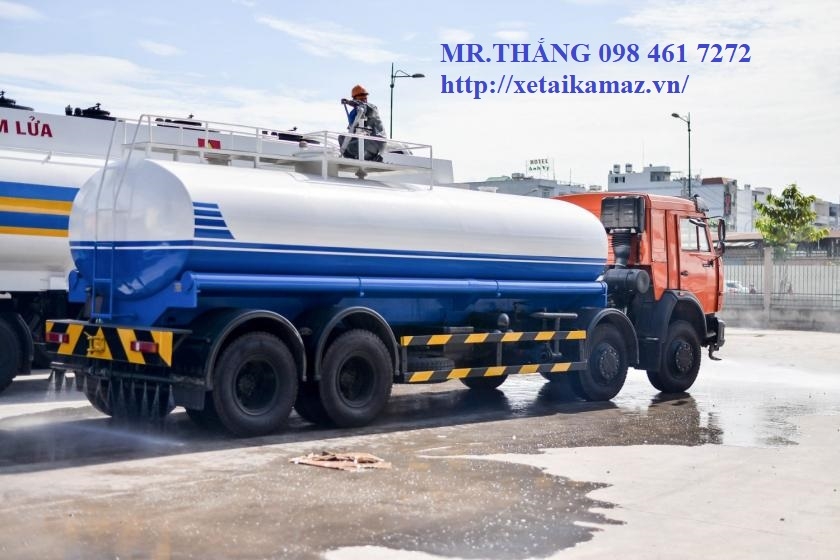 XE KAMAZ 6540 ( 8x4) TƯỚI NƯỚC - CỨU HỎA 17 M3