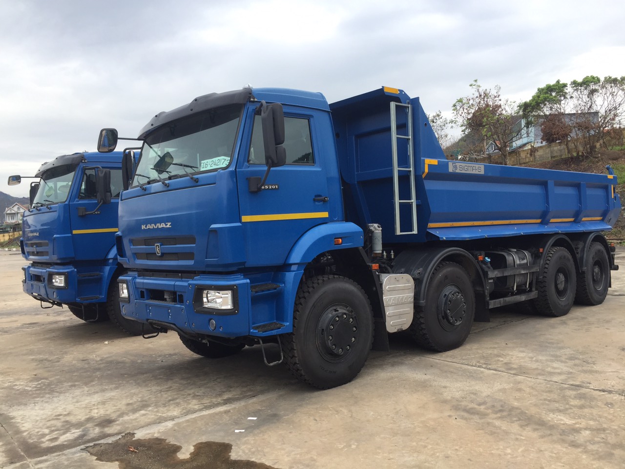 XE BEN KAMAZ 65201 (8x4) 4 CHÂN ĐỜI 2022 EURO 5| THÙNG ĐÚC OVAL 12 KHỐI| XE BEN KAMAZ 16 TẤN | XE BEN 4 CHÂN