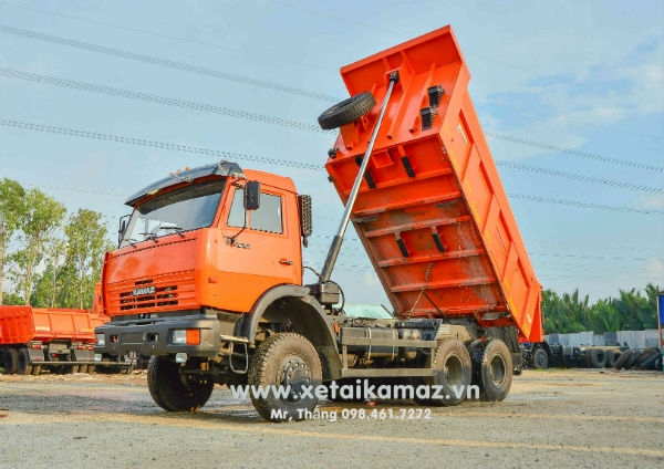 XE BEN KAMAZ 65111 (6X6), THÙNG BEN 10M3