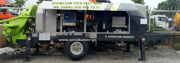 BƠM NGANG TĨNH ZOOMLION-CIFA 100M3/H, ÁP LỰC BƠM 18MPA