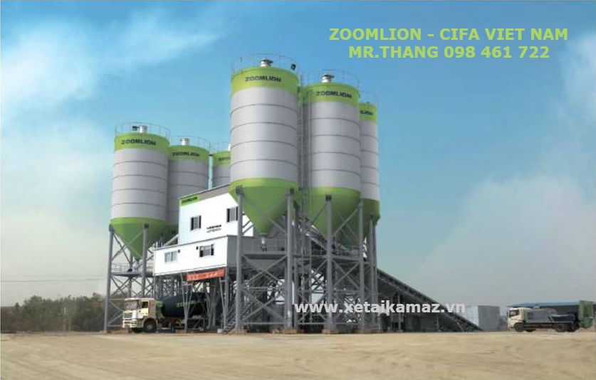 TRẠM TRỘN BÊ TÔNG XI MĂNG ZOOMLION - CIFA 120 M3/H